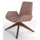 Follow Lounge Chair With Wooden Pyramid Base